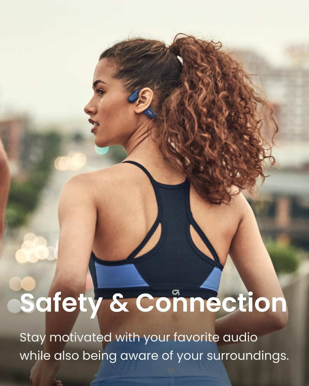 SHOKZ OpenRun Mini (AfterShokz Aeropex Mini) -Bone Conduction Open-Ear Bluetooth Sport Headphones (Renewed)