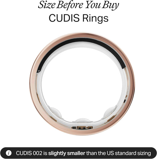 002 - AI Smart Ring, No Subscription Fee, 10-Day Battery Life, Sleep/Sport/Stress/Heart Rate/HRV/Blood Oxygen/Women's Health/Biological Age Tracker, Titanium, 5ATM Waterproof (Rose Gold, 7)