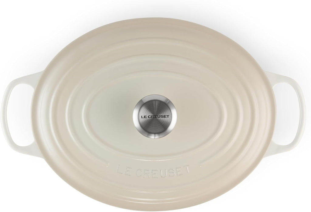 Le Creuset Enameled Cast Iron Signature Oval Dutch Oven, 6.75 qt., Meringue