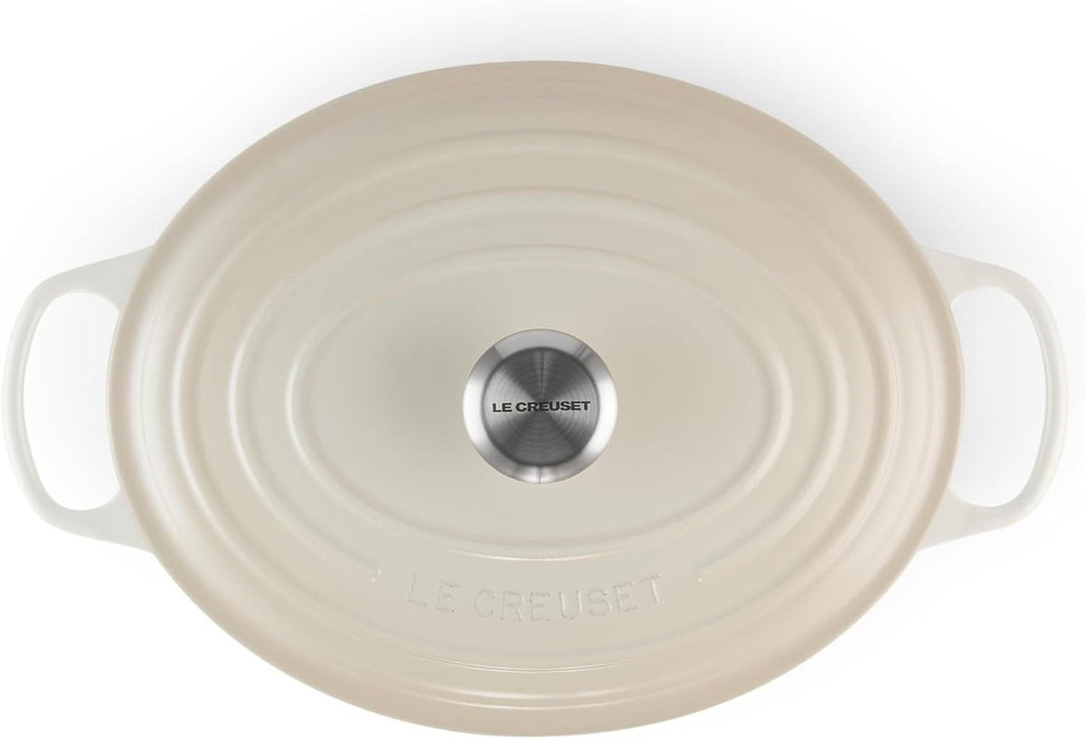 Le Creuset Enameled Cast Iron Signature Oval Dutch Oven, 6.75 qt., Meringue