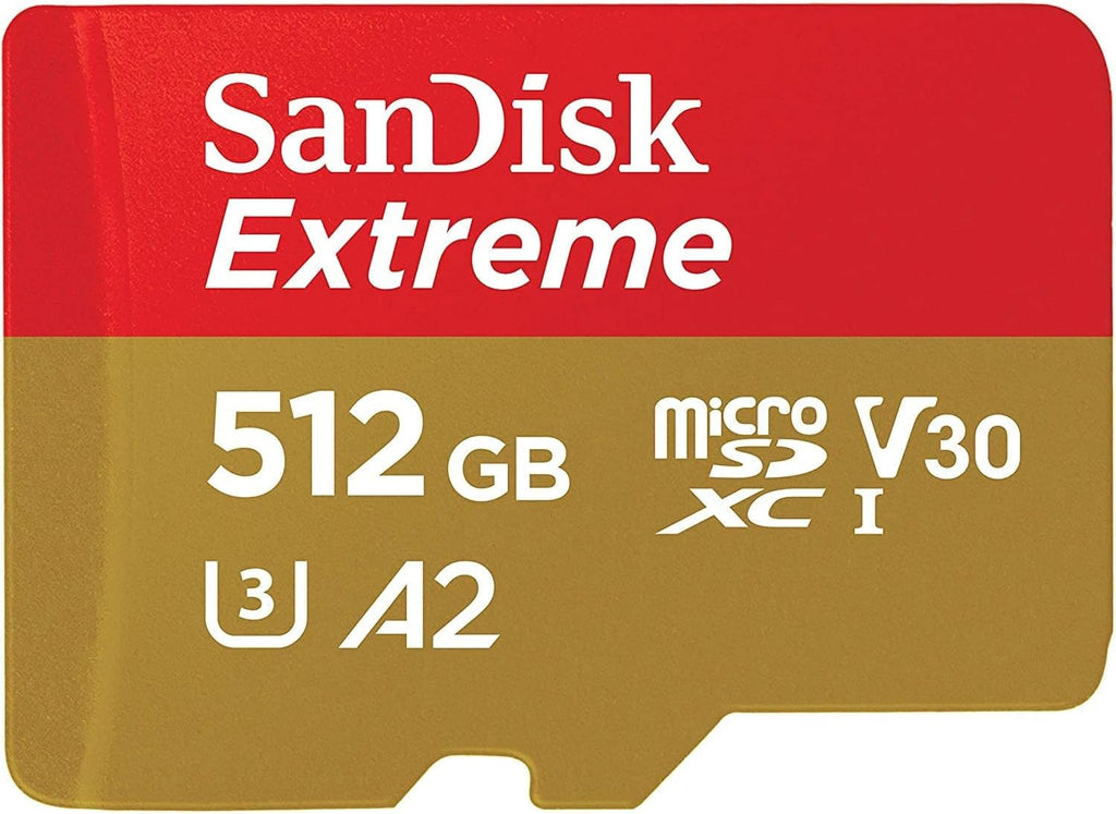 SanDisk 512GB 512G microSDXC Extreme 160MB / s microSD Micro SD SDXC UHS 4K U3 V30 A2 C10 Class 10 SDSQXA1-512G Mobile Phone Memory Card
