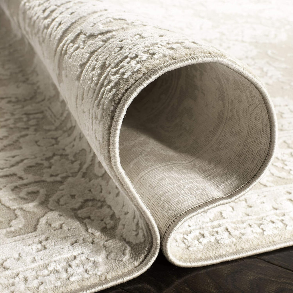 SAFAVIEH Area Rug 9x12 - Reflection Collection - Large - Cream & Ivory, Non-Shedding & Easy Cleaning, Ideal for Living Room, Bedroom, Dining Space (RFT664D)