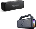 Anker Soundcore 2 & Soundcore Boom 2 Outdoor Speaker, 80W, Subwoofer, BassUp 2.0, 24H Playtime, IPX7 Waterproof, Floatable, RGB Lights, USB-C, Custom EQ, Bluetooth 5.3, Portable for Outdoors, Camping