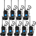 SAMCOM 5W High Power Two Way Radio,Heavy Duty Walkie Talkies for Adults Long Range with Earpieces,Professional UHF 2-Way Radio Rechargeable with 1500mAh Battery and Charger,9 Packs