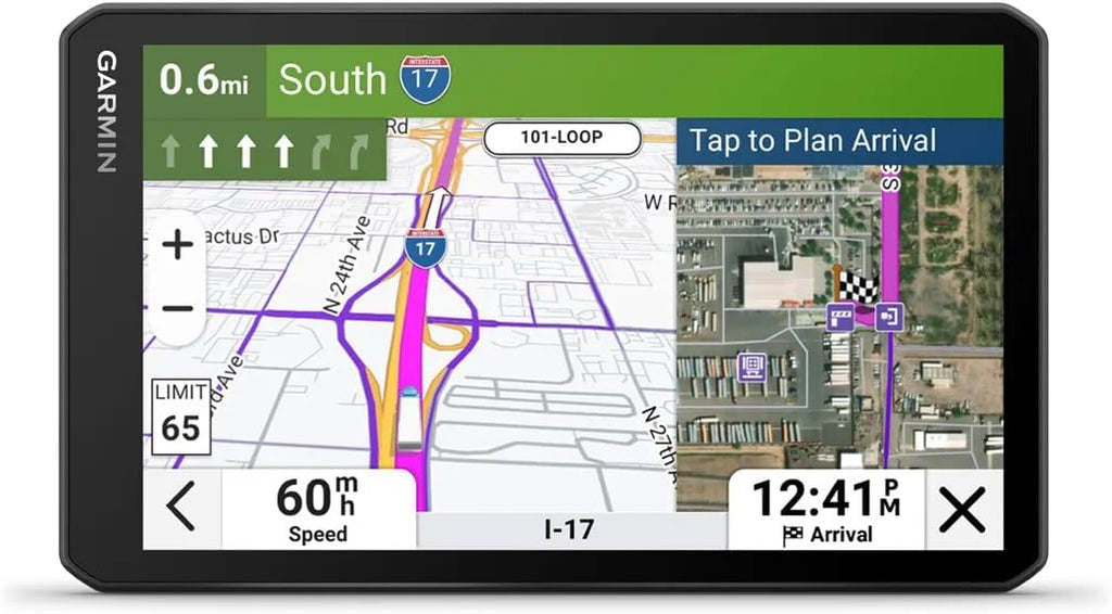 Garmin Dezl OTR720 GPS Truck Navigator 7" Large Display Touchscreen, Commercial GPS Navigation for Semi-Truck Driver Bundle with 32GB SD Memory Card + LCD Cleaning Kit + More Accessories