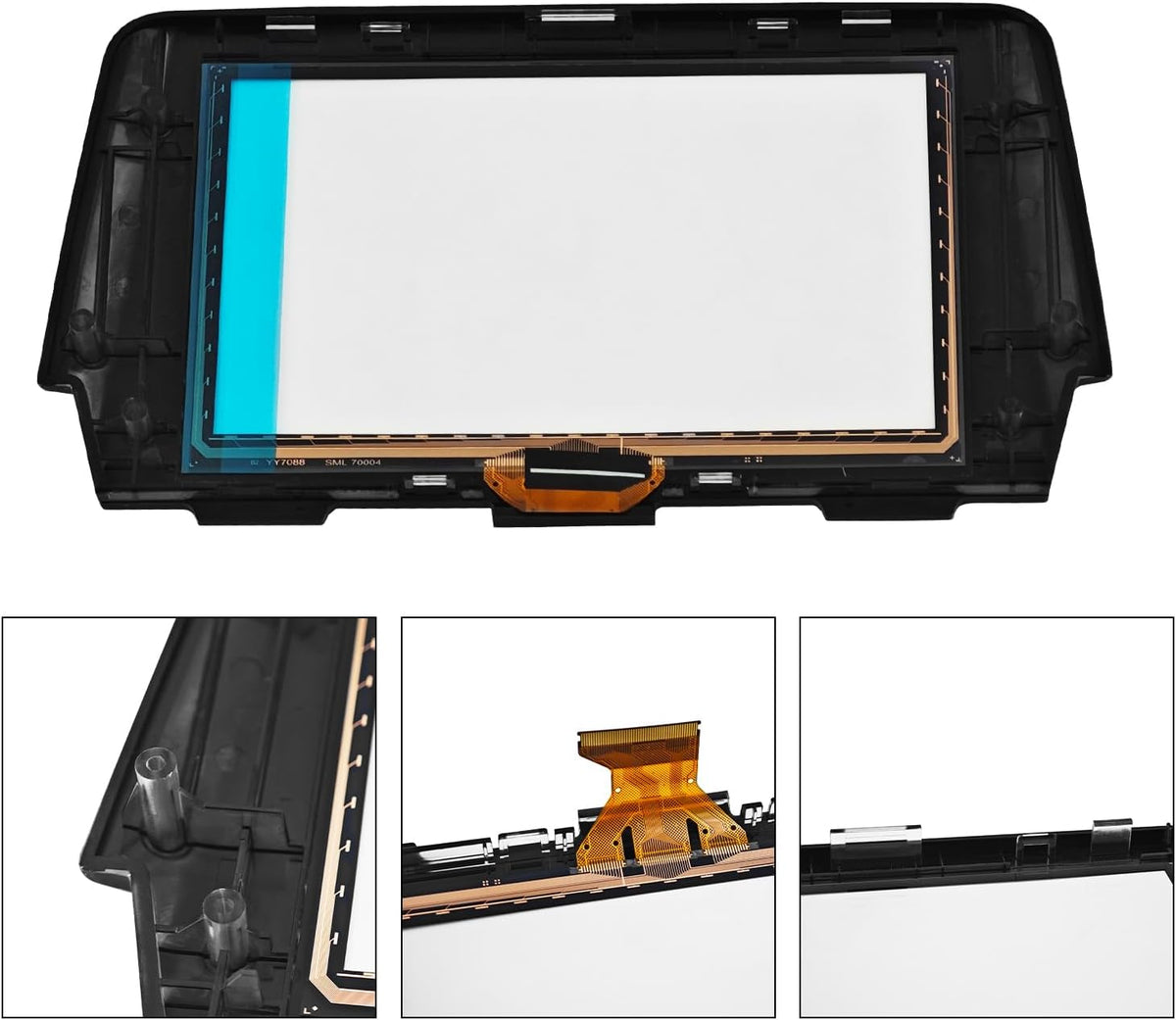 GRT7611J0 7 inch Touch Screen Digitizer 50-Pin Compatible with Mazda 6 2017 2018 2019 Radio Screen Replace# GRT7611J0 GRT7611J0A GRT7611J0B Navigation Glass Panel