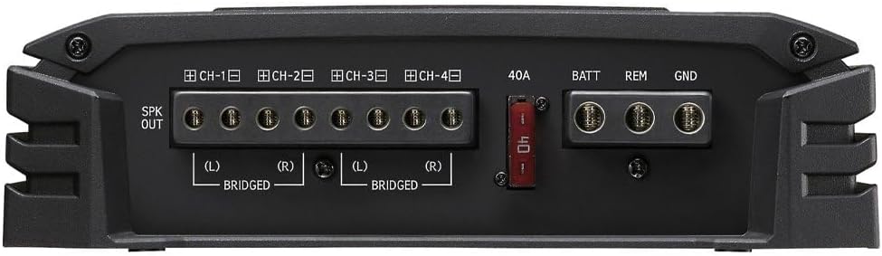 Alpine S-A32F, S Series Class D 4 Channel Digital Amplifier, 320 Watts
