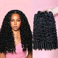 Burmese Curly Bundles Human Hair 20 22 24 Inch Curly Human Hair Bundles with Spiral End 3Pcs 12A Unprocessed Virgin Hair Quick Weave for Women Natural Black