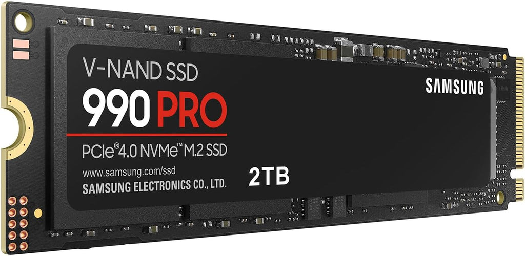 Samsung 990 PRO SSD 2TB NVMe M.2 PCIe Gen4, M.2 2280 Internal Solid State Hard Drive, Seq. Read Speeds Up to 7,450 MB/s for High End Computing, Gaming, and Heavy Duty Workstations, MZ-V9P2T0B/AM
