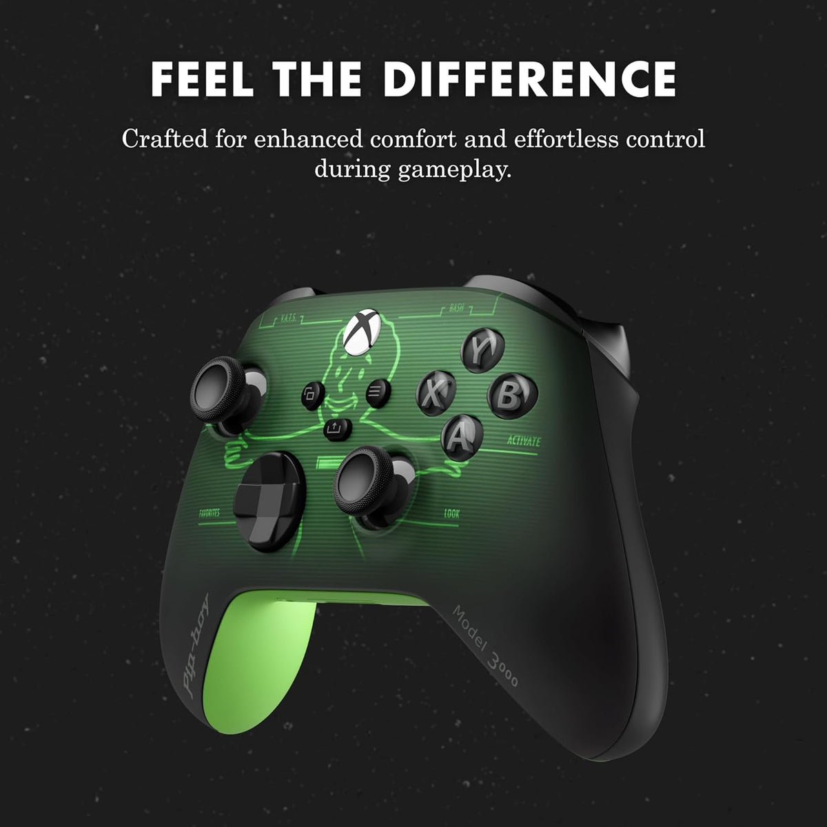 Xbox Wireless Gaming Controller | Fallout Pip-Boy Edition | Console, PC, & Android | Textured Grip | Wireless, Bluetooth, USB-C Connectivity