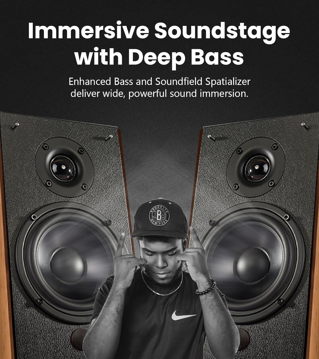 Edifier R2000DB Powered Bluetooth Bookshelf Speakers - Near-Field Studio Monitors - Optical Input - 120 Watts RMS (Warmoak)