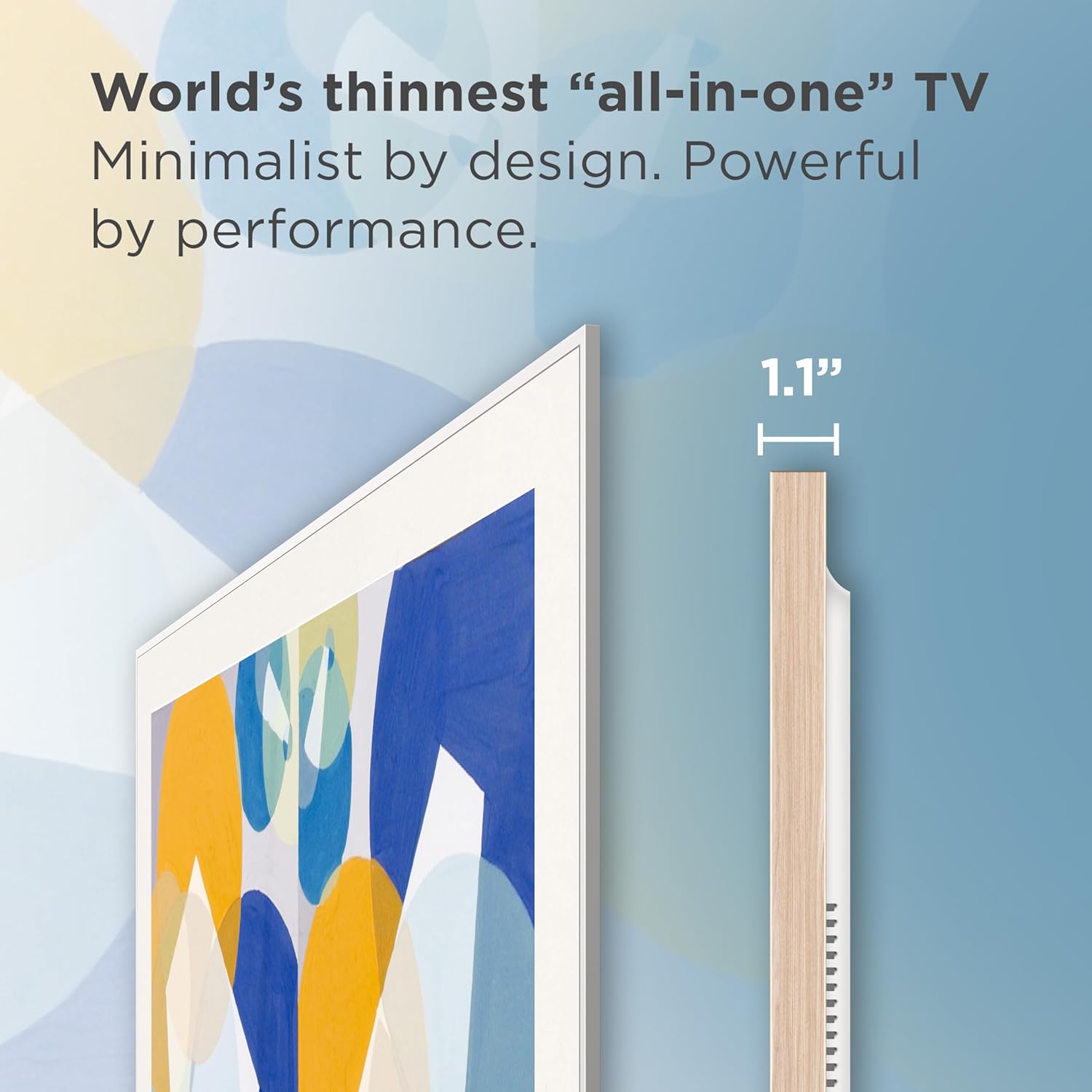 TCL 55 Inch Class NXTVISION Series Picture Frame Canvas Art TV | 55A300W, 2024 Model | QLED 4K HDR Smart Google TV | 120HZ Dolby Atmos Audio | Voice Remote Alexa Google Apple Streaming Television