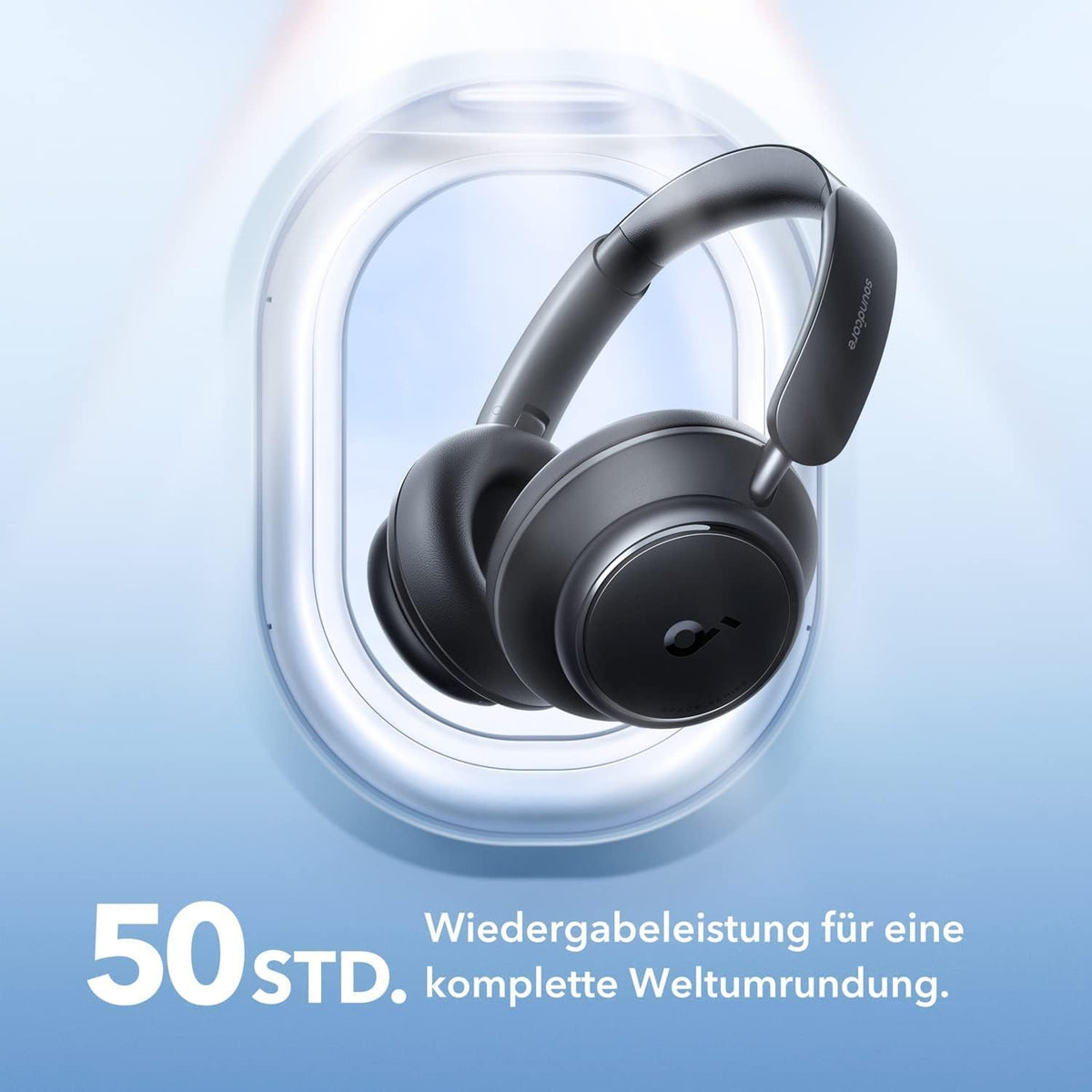 Soundcore by Anker Space Q45 Adaptive Active Noise Cancelling Headphones, Reduce Noise by Up to 98%, 50H Playtime, App Control, LDAC Hi-Res Wireless Audio, Comfortable Fit, Bluetooth 5.3 (Renewed)