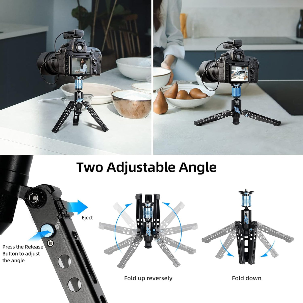 SIRUI P-424FS Carbon Fiber Camera Monopod Kit, 66.3" Heavy Duty Professional Video Monopod with VA-5 Fluid Video Head, Tripod Base, Flip Locks for DSLR Camera