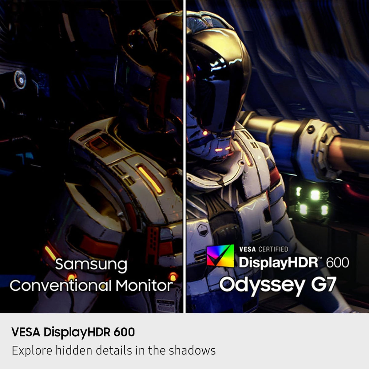 Samsung 37” Odyssey G7 (G75F) 4K UHD Resolution, 165Hz, Curved Gaming Monitor, 1ms Response Time (GtG), VESA DisplayHDR™ 600, AMD FreeSync™ Premium Pro, LS37FG75DENXZA, 2025