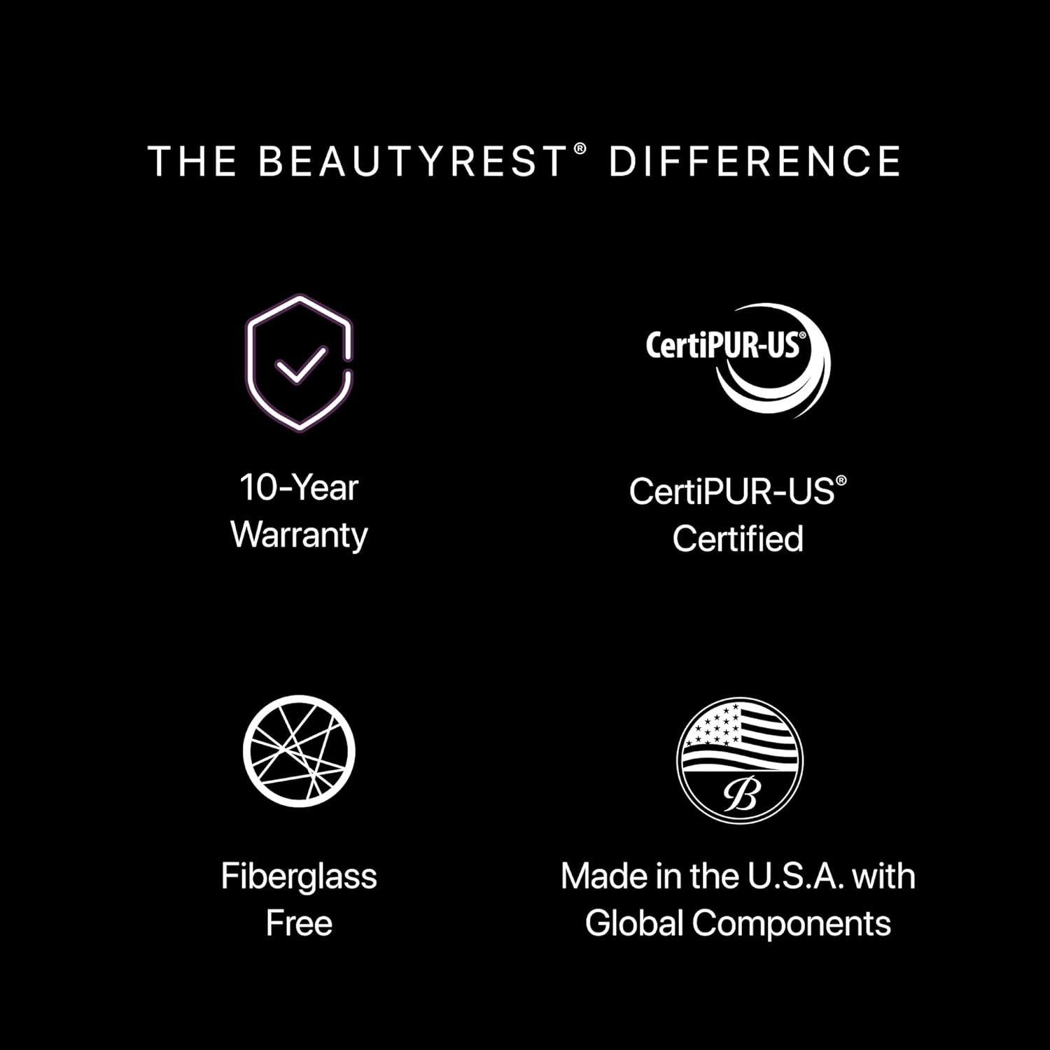 Beautyrest Silver BRS900 12.25” Plush Queen Mattress, Cooling Technology, Supportive, CertiPUR-US, 100-Night Sleep Trial, 10-Year Limited Warranty , White