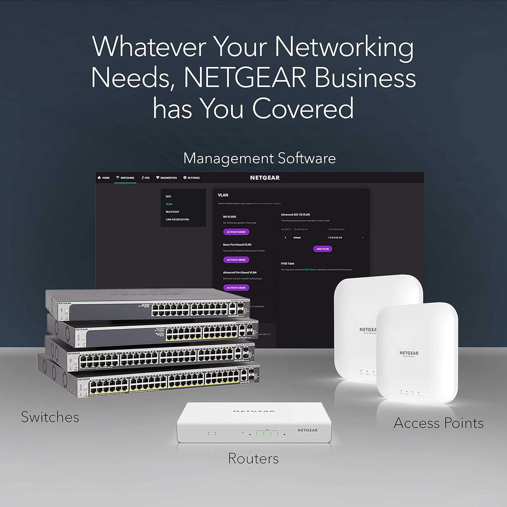 NETGEAR 5-Port 2.5G Multi-Gigabit Ethernet Unmanaged Network Switch (MS305) - with 5 x 2.5Gbps Ports, Desktop or Wall Mount, Metal Case