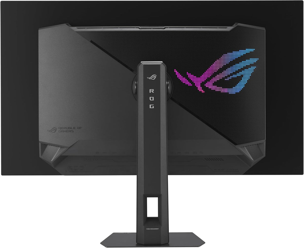 ASUS ROG Strix 32” 4K OLED Gaming Monitor (XG32UCWMG) - TrueBlack Glossy, Dual Mode(4K@240Hz, FHD@480Hz), 0.03ms, G-SYNC Compatible, Neo Proximity Sensor, USB-C, HDMI 2.1, 3 yr Warranty