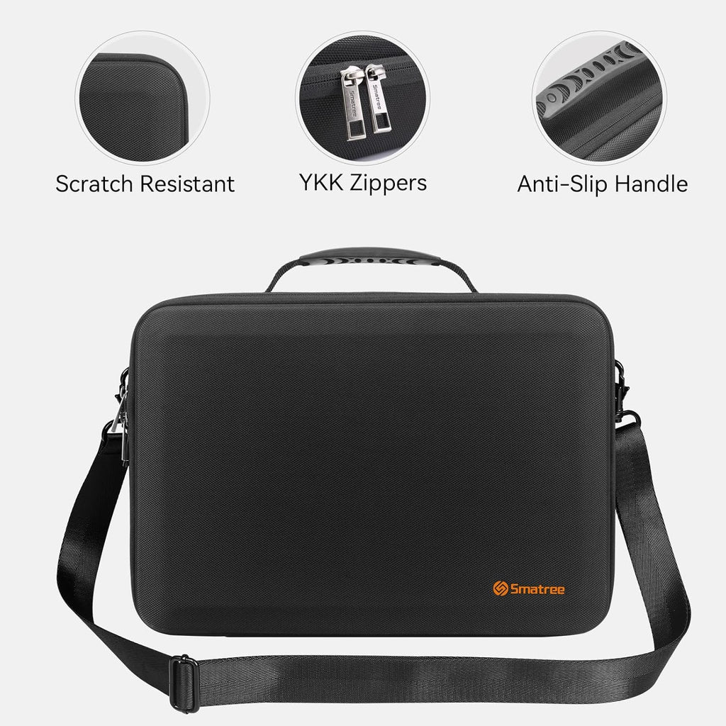 Smatree MobileBase Laptop Shoulder Sleeve for 15.3 inch Macbook Air M4 2025/M3 2024/M2 A3114, for 16 inch Macbook Pro M4 2024/M3/M2 2023 A2991 A2780 A2485, Hard Laptop Carrying Case with Stand (A485S)