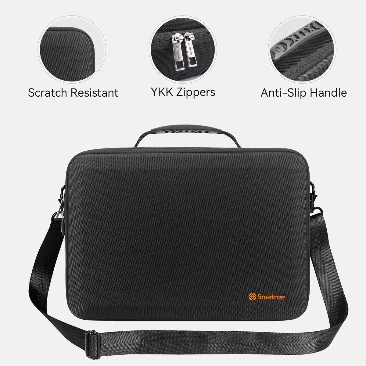 Smatree MobileBase Laptop Shoulder Sleeve for 15.3 inch Macbook Air M4 2025/M3 2024/M2 A3114, for 16 inch Macbook Pro M4 2024/M3/M2 2023 A2991 A2780 A2485, Hard Laptop Carrying Case with Stand (A485S)