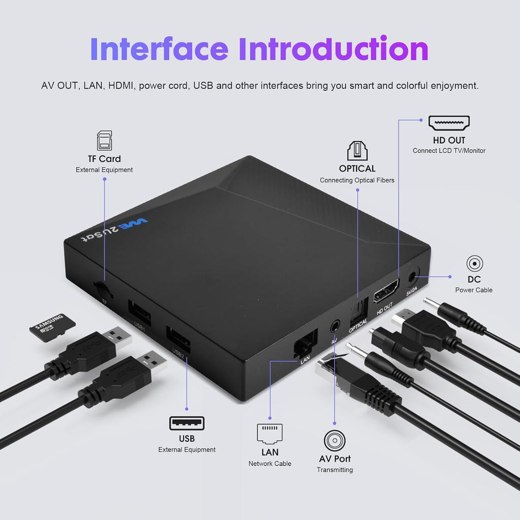 K3 PRO Streaming Box 6K Ultra HD Android Smart TV Box, Ram 4GB Storage 32GB with Voice Remote, HDMI Cable