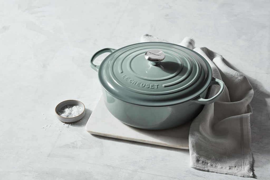 Le Creuset Enameled Cast Iron Signature Round Wide Oven, 6.75qt., Peche