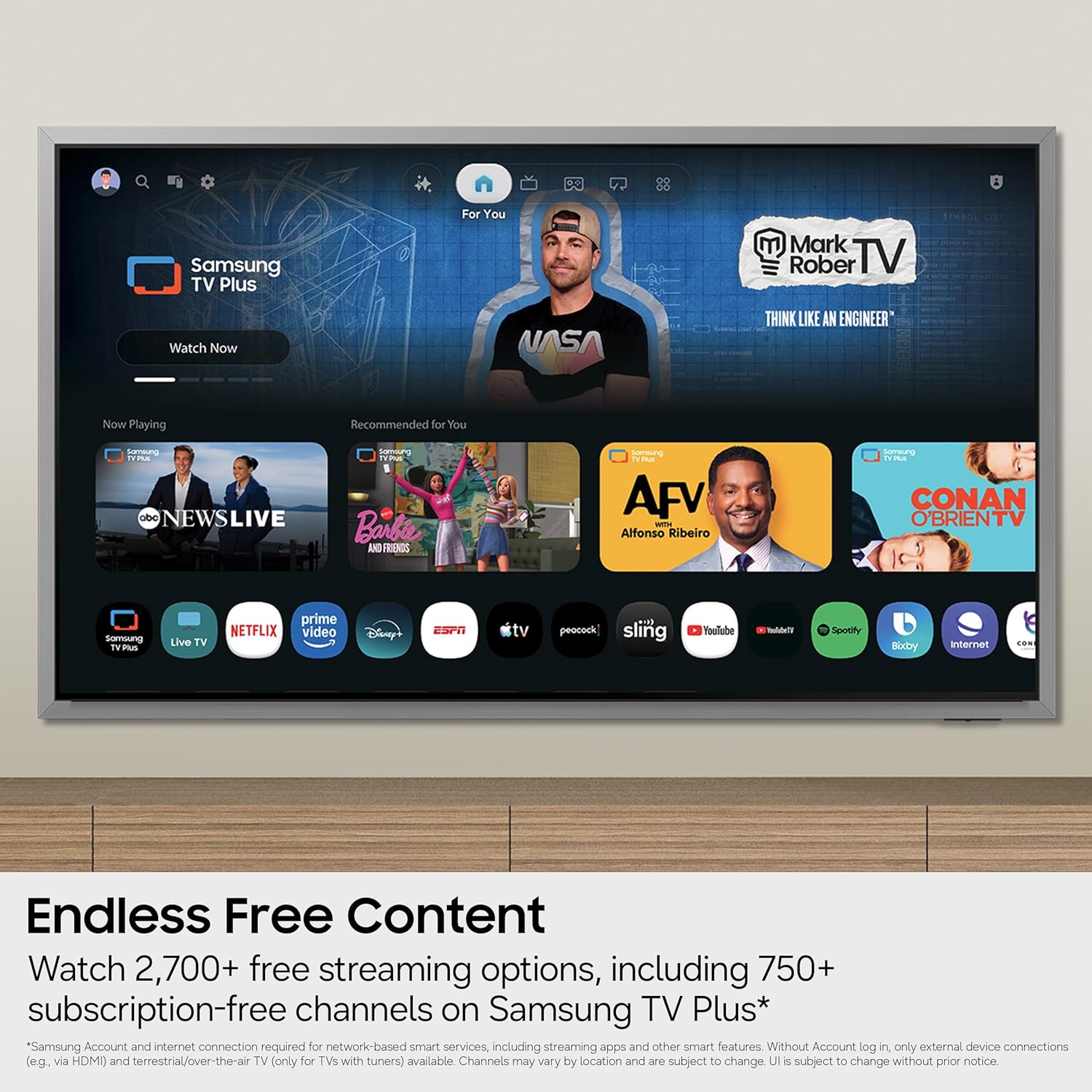 Samsung 43-Inch Class Crystal UHD U8000H Series Samsung Vision AI Smart TV (2026 Model, 43U8000H) Crystal Processor 4K, Endless Free Content, Motion Xcelerator, Color Booster, Alexa Built-in