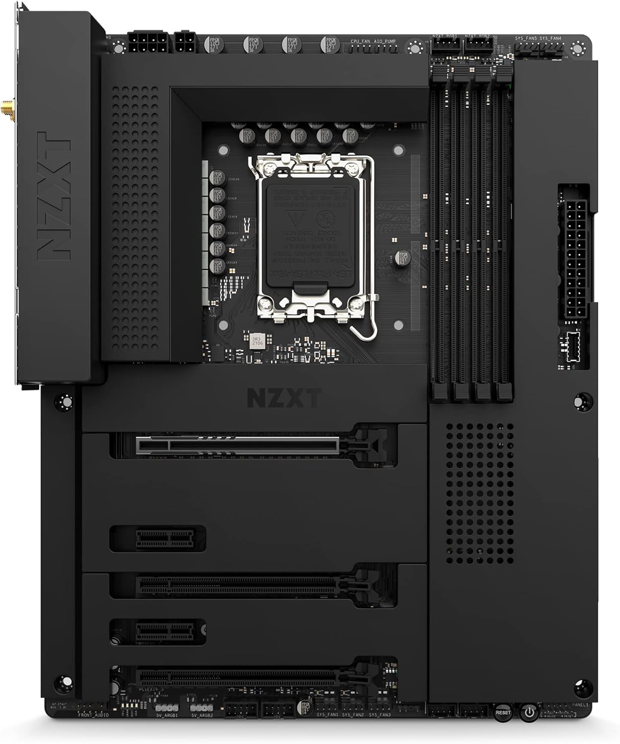 NZXT N7 Z790 Motherboard - N7-Z79XT-B1 - Intel Z790 chipset (Supports 12th &13th Gen CPUs) - ATX Gaming Motherboard - Integrated I/O Shield - WiFi 6E connectivity - Bluetooth - Black (Renewed)