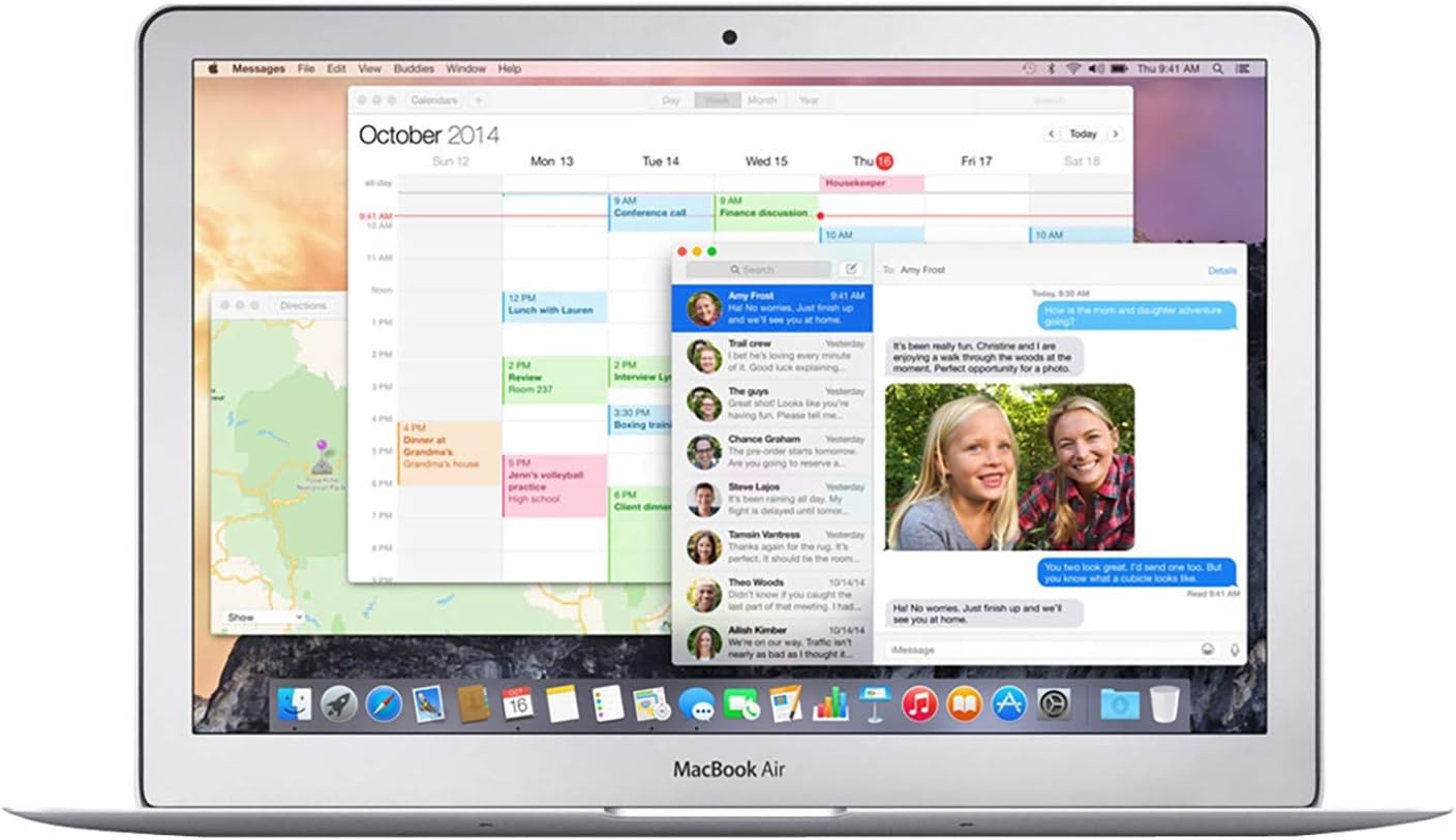 Apple MacBook Air MJVE2LL/A Intel Core i5-5250U X2 1.6GHz 4GB 256GB, Silver (Refurbished)