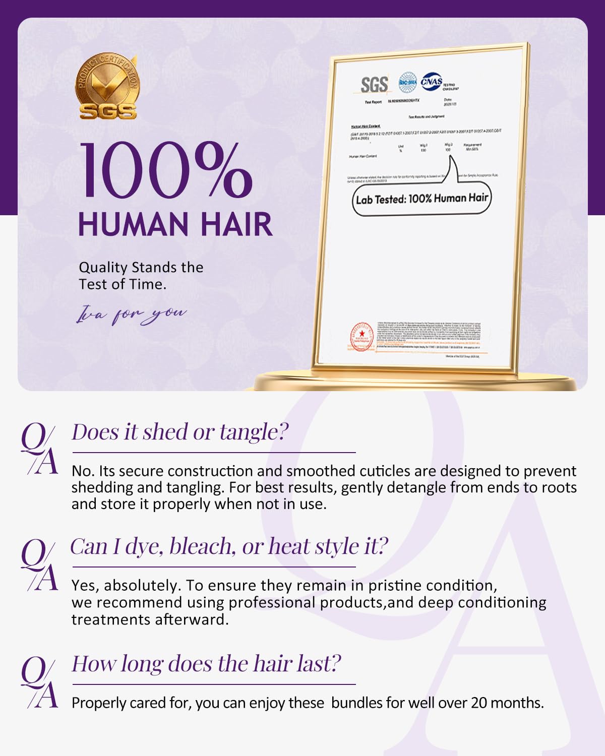 IVA 16A Body Wave Bundles Human Hair, 100% Raw Human Hair Bundles 20 22 24 Inch, Triple Lifespan, No Tangle No Shedding, Repeated Washes Maintain Silky Texture