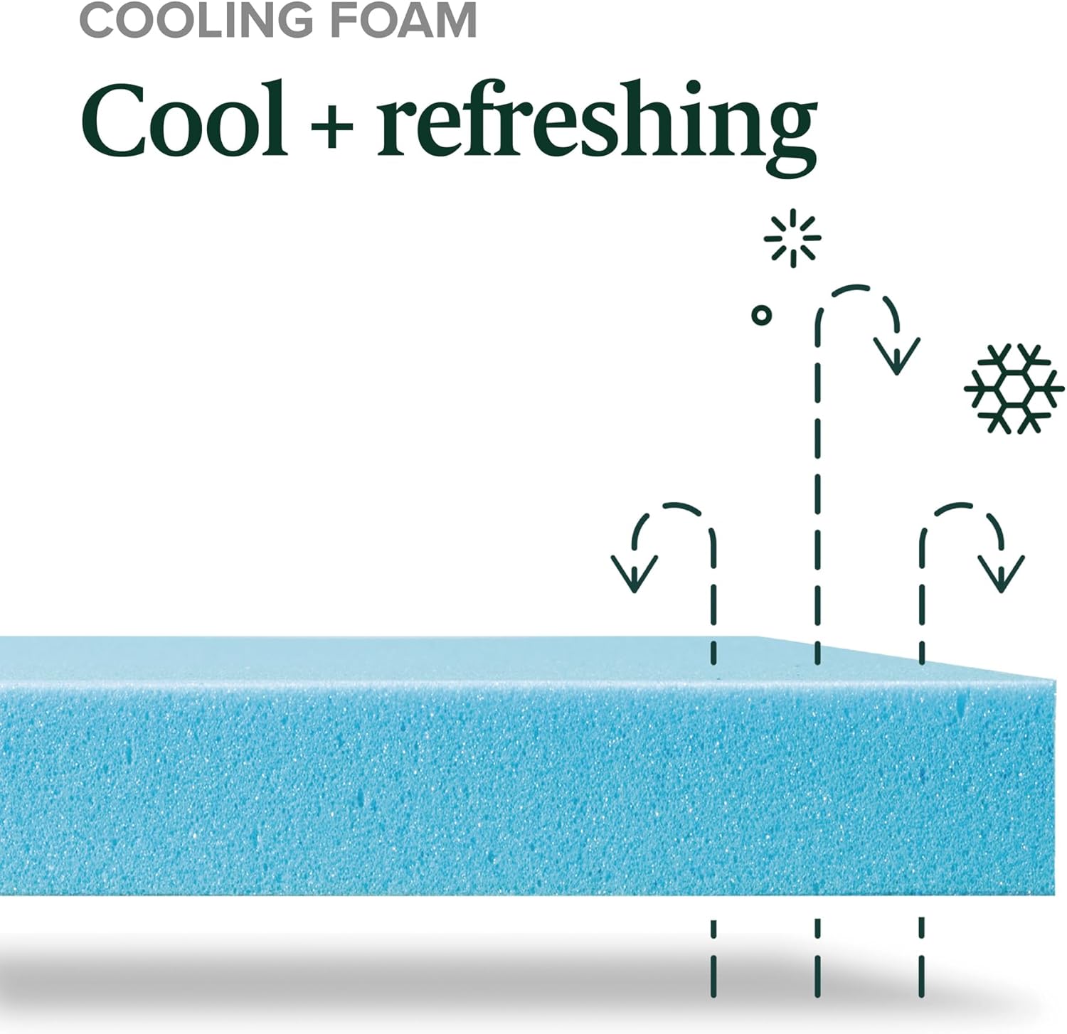 Zinus 8 Inch Green Tea Cooling Memory Foam Mattress New Version, Twin, Fiberglass Free, Medium Firmness, Cooling Gel Foam, Certified Safe Foams & Fabric, Mattress in A Box