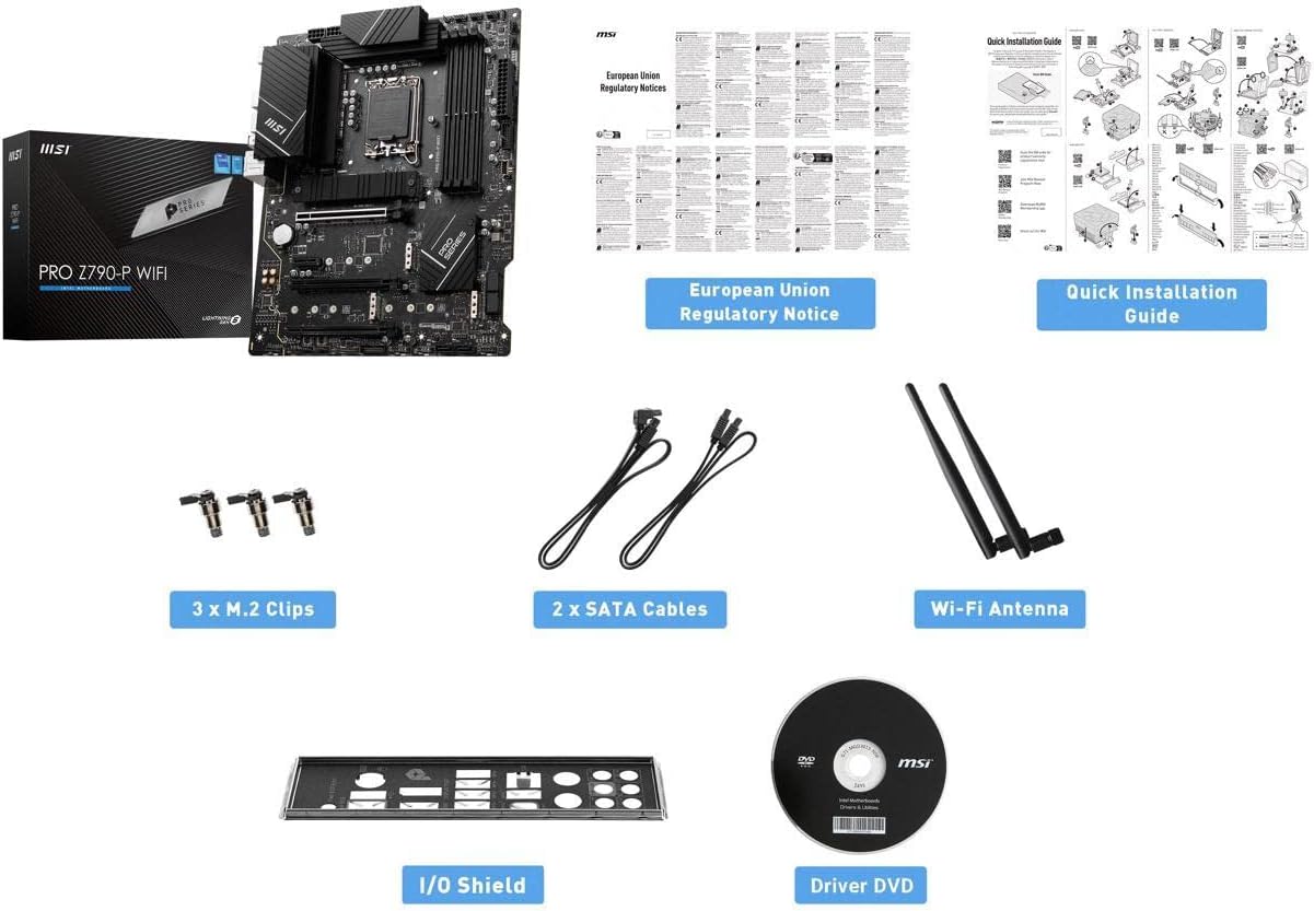 MICRO CENTER CPU Motherbard Combo - Intel core i7-14700KF 20 cores Gaming Desktop Processor with msi PRO Z790-P WiFi Motherboard