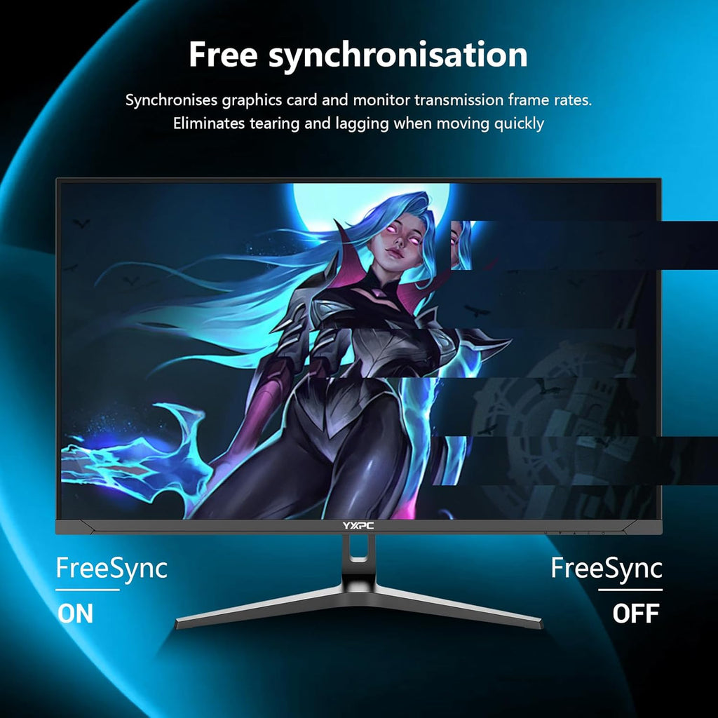 32 inch Gaming Computer Monitor 4K WQHD 3840 x 2160, 60hz,IPS Panel, 3500:1,AMD FreeSync Premium, 99% sRGB,HDMI, Display Port, Eye Saver/Flicker Free Mode, Compatible with Wall mounting 75 x 75MM