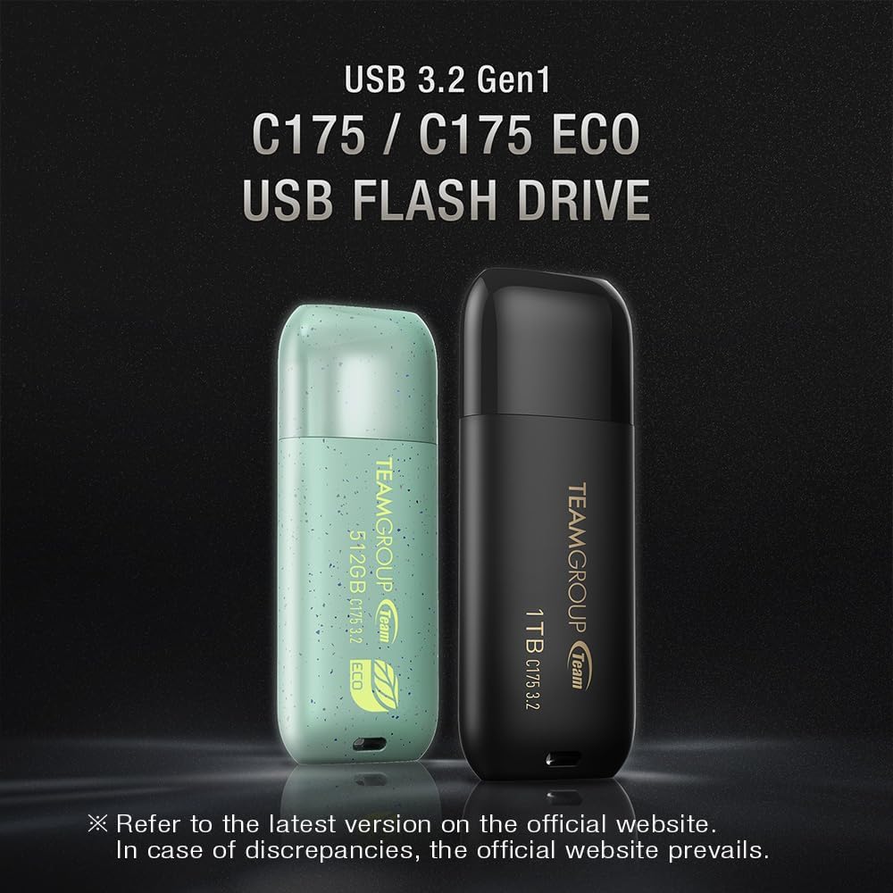 TEAMGROUP C175 32GB 50 Pack USB 3.2 Gen 1 (USB 3.1/3.0) Flash Thumb Drive, External Data Storage Memory Stick Compatible with Computer/Laptop Matte Black TC175332GB25