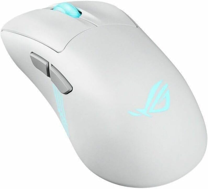 ASUS ROG Keris II Origin Wireless Gaming Mouse – Right-Handed Ergonomic, 65g, Tri-Mode Connectivity, 42K DPI, up to 127Hr Battery, Web-Based Configuration, PC/Mac Support
