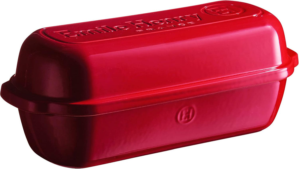 Emile Henry Italian Bread Loaf Baker | Burgundy