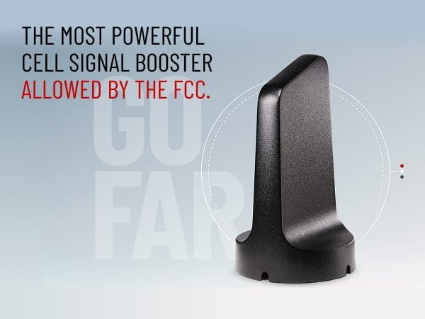 weBoost Drive Reach - Vehicle Cell Phone Signal Booster | 5G & 4G LTE | Magnetic Roof Antenna | Boosts All U.S. Carriers - Verizon, AT&T, T-Mobile | Made in the U.S. | FCC Approved (model 470154)