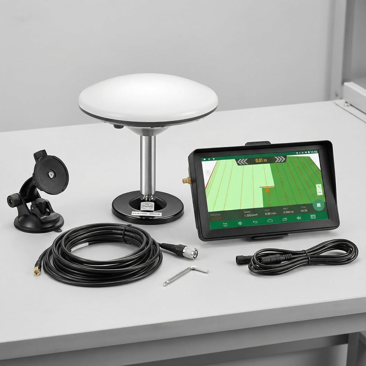 7-inch Tractor GPS Navigator for Agriculture, High-Accuracy GNSS Agricultural Navigator for Precision Farming – GPS Guidance System for Spraying, Plowing, and Sowing with Automatic Positioning
