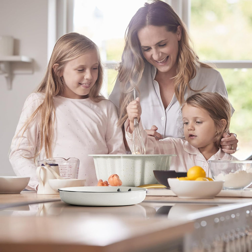 Pots and Pans Set Nonstick - Granite Cookware + Bakeware Set Kitchen Cookware Sets With Dutch Oven, Frying Pans, Saucepan, Sauté Pan, Silicone Utensils, Cookie Sheet, Baking Pan Set for Cooking Gifts