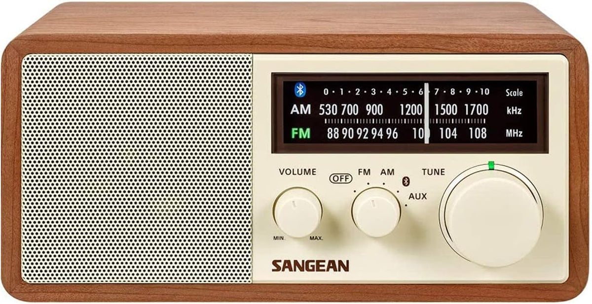 Sangean WR-16 AM/FM Bluetooth Wooden Cabinet Radio