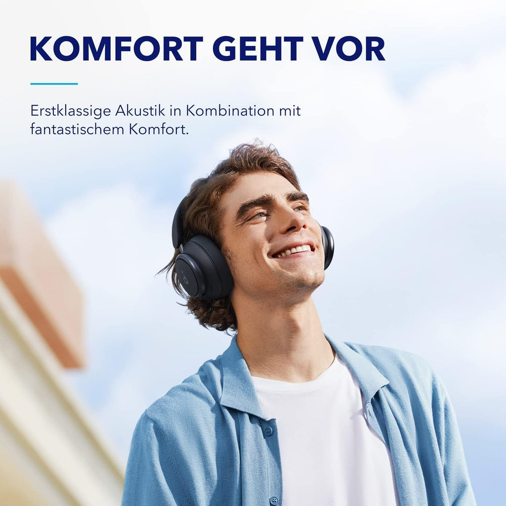 Soundcore by Anker Space Q45 Adaptive Active Noise Cancelling Headphones, Reduce Noise by Up to 98%, 50H Playtime, App Control, LDAC Hi-Res Wireless Audio, Comfortable Fit, Bluetooth 5.3 (Renewed)