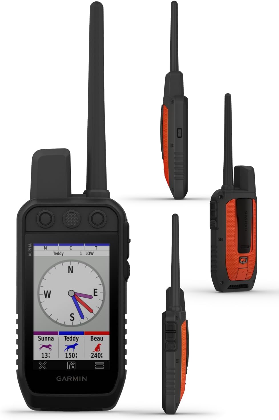 Garmin Alpha 300 Handheld, Advanced Dog Tracking and Training Handheld, Touchscreen with Leash and Whistle Bundle