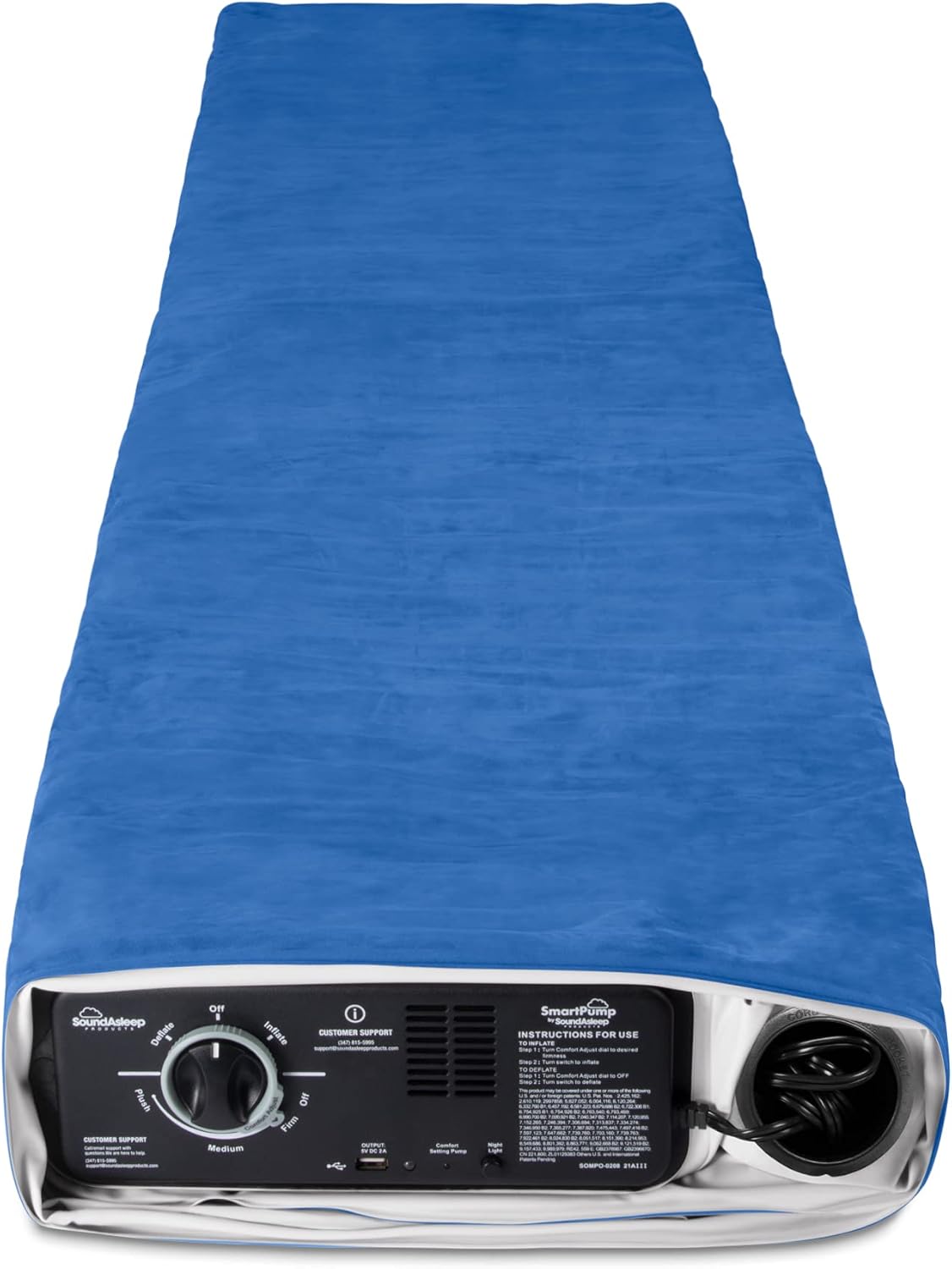 SoundAsleep Products SoundAsleep CloudNine Series Air Mattress with Dual Smart Pump Technology Queen Size