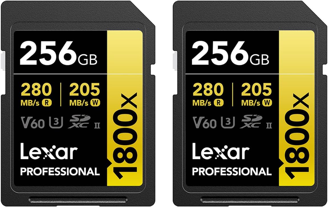 Lexar Professional 1800X 256GB SDXC UHS-II 2pack