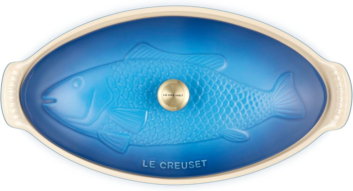 Le Creuset Stoneware Heritage Fish Baker, 1.7 qt., Marseille