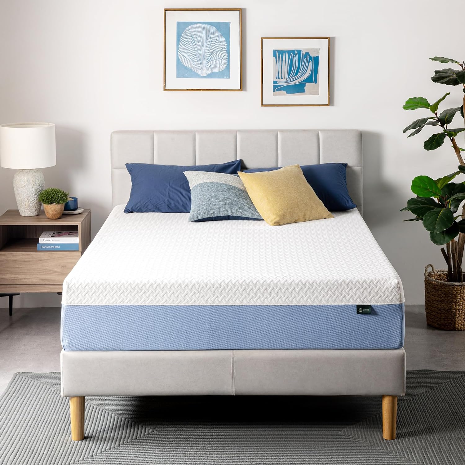 Zinus 12 Inch Full Cooling Essential Memory Foam Mattress NewVersion, Fiberglass Free, Medium Feel, Breathable Cooling Layers, Certified Safe Materials