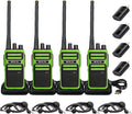 Retevis RB17A Two Way Radios Long Range,GMRS Repeater Capable,2200mAh, Emergency Preparedness,Walkie Talkie with Earpiece,2 Way Radio for Security,School,Hunt（4 Pack）