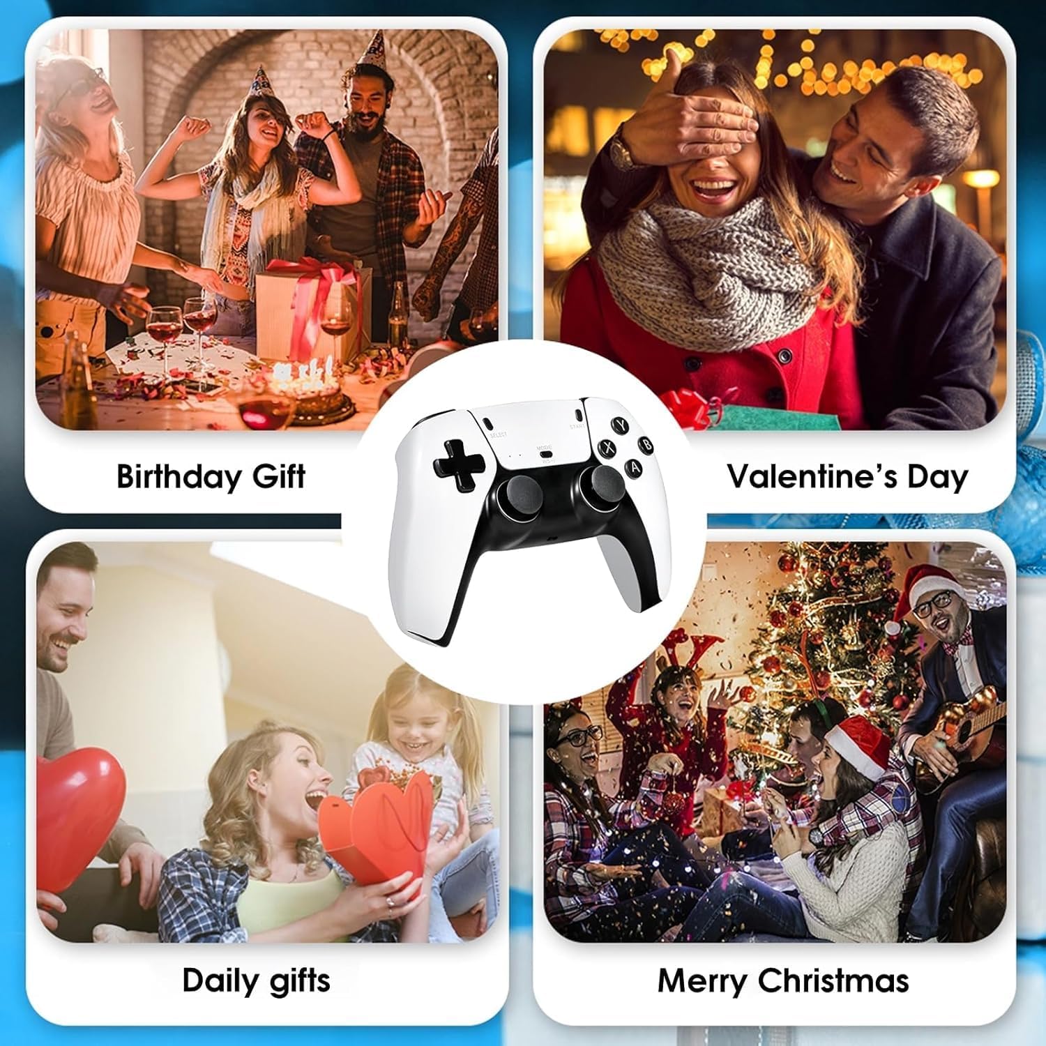 2026 New Wireless Retro Game Console, 23 Emulators and 40000+Games, Plug and Play 4K HDMI TV Game Stick, with Dual 2.4G Wireless Controllers (82G)