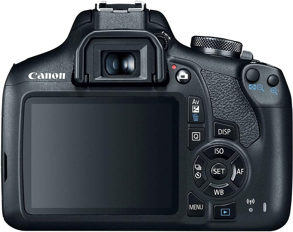 Canon EOS Rebel T7 DSLR Camera Kit | 24.1MP APS-C Sensor with EF-S 18-55mm & 75-300mm Lenses | Full HD 1080p Video Compact Beginner-Friendly Photography (2727C002) + Bag + 64GB Card