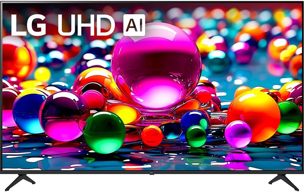 LG 65UA7700PUB 65 Inch UA77 LED AI 4K UHD Smart webOS TV (2025) Bundle with Premiere Movies Streaming, 6Ft HDMI Cable & Deco Gear CPS Exclusive 26 Month Protection Pack (BEACH-CPS-26M750)